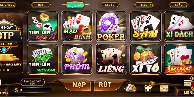 Các siêu phẩm game bài đổi thưởng với nhiều tính năng chân thật 